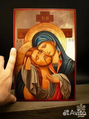 Деревянная икона Богоматери "Не рыдай Мене, Мати" — красивый подарок