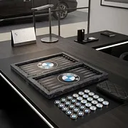 Нарды под стеклом «BMW» — красивый подарок — фотография 5