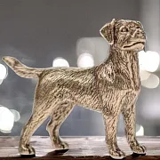 Фигурка «Лабрадор» из патинированной бронзы — красивый подарок — фотография 1