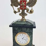 Настольные часы «Презент» с российским гербом — красивый подарок — фотография 2