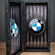 Нарды под стеклом «BMW» — необычный подарок — фотография 4