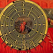 Подарочная икона деревянная "Лабиринт Веры" — фотография 3
