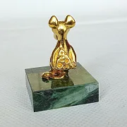 Фигурка «Крысеныш с сыром» из бронзы — оригинальный подарок — фотография 3
