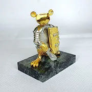 Статуэтка «Бизнесмен» из бронзы с позолотой в подарок — фотография 3