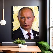 Картина «В.В. Путин» с фотопечатью на ониксе — необычный подарок — фотография 1