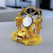 Часы «Самолёты» из бронзы — оригинальный подарок — фотография 1