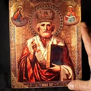 Святой Николай с Иисусом и Богоматерью — необычный подарок — фотография 2