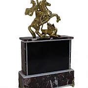 Каминные часы «Георгий Победоносец», 180×65×270 мм — оригинальный подарок — фотография 2