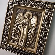 Резная икона Ангел Хранитель — оригинальный подарок — фотография 3
