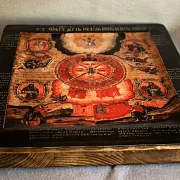 Икона "Всевидящее око" Ручная работа — красивый подарок — фотография 7
