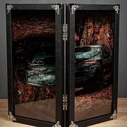 Нарды под стеклом «BMW X5» — необычный подарок — фотография 5
