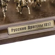 Ручная работа: Диорама «Русские драгуны 1812 г.» из бронзы и ясеня, 1:72 — фотография 3