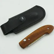 Подарочный рабочий складной нож №5, дамаск — фотография 4
