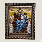 Спас на Престоле икона из дерева — необычный подарок — фотография 1