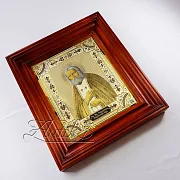 Ручная работа: Икона Серафима Саровского /в киоте/. Златоуст — фотография 2