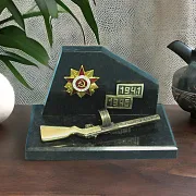 Сувенир «Орден» из бронзы и натурального камня в подарок — фотография 1