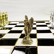 Шахматы с металлическими фигурами — красивый подарок — фотография 5