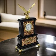 Ручная работа: Часы «Орёл» с яшмой и долеритом, 155×70×285 мм — фотография 1