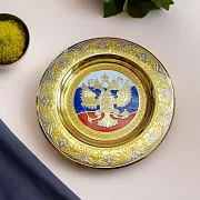 Сувенирная тарелка "Триколор". Златоуст — красивый подарок — фотография 1