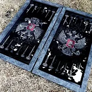 На память: Нарды под стеклом «Герб России» — фотография 3